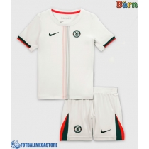 Fotballdrakt Barn Chelsea Bortedraktsett 2025-26 Kortermet (+ Korte bukser)